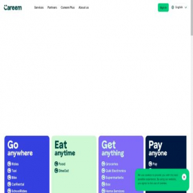 Скриншот главной страницы сайта careem.com