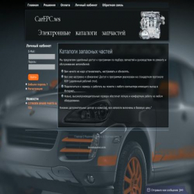Скриншот главной страницы сайта carepc.ws