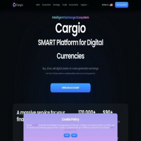 Скриншот главной страницы сайта cargio.com