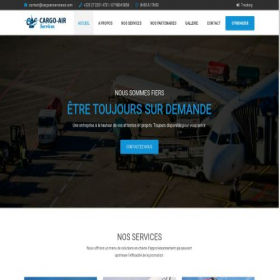 Скриншот главной страницы сайта cargoairservicesci.com