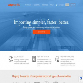 Скриншот главной страницы сайта cargocentric.com