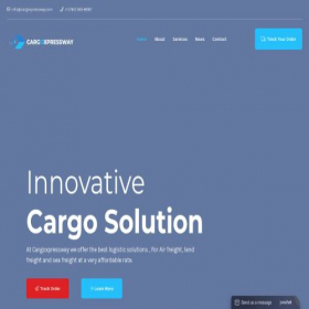 Скриншот главной страницы сайта cargoxpressway.com