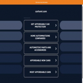 Скриншот главной страницы сайта carhomi.com