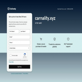 Скриншот главной страницы сайта carnality.xyz