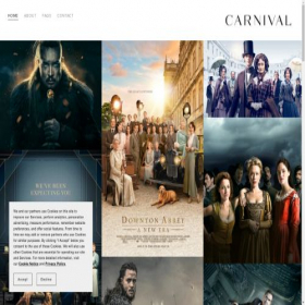Скриншот главной страницы сайта carnivalfilms.co.uk