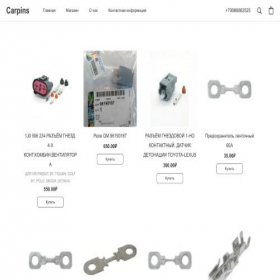 Скриншот главной страницы сайта carpins.ru