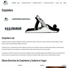 Скриншот главной страницы сайта carpintero.cat
