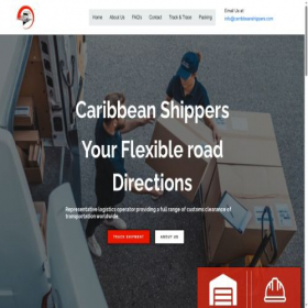 Скриншот главной страницы сайта carribbeanshippers.com
