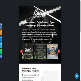 Скриншот главной страницы сайта cartel-vl.ru