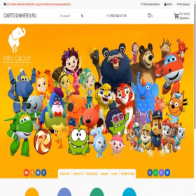 Скриншот главной страницы сайта cartoonhero.ru
