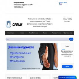 Скриншот главной страницы сайта carum1.ru