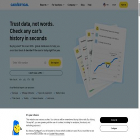 Скриншот главной страницы сайта carvertical.com