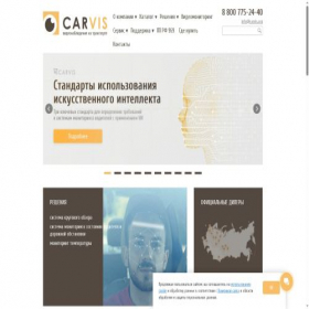 Скриншот главной страницы сайта carvis.org