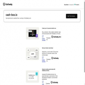 Скриншот главной страницы сайта cash-box.io