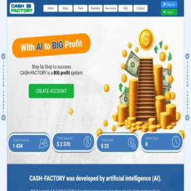 Скриншот главной страницы сайта cash-factory.me