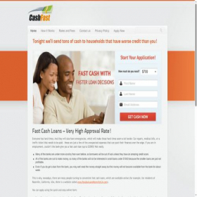 Скриншот главной страницы сайта cash-fast.net