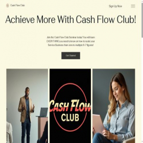Скриншот главной страницы сайта cash-flow-club.com