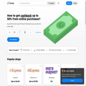 Скриншот главной страницы сайта cashbee.me