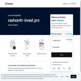 Скриншот главной страницы сайта cashcentr-invest.pro