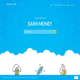 Скриншот главной страницы сайта cashifylink.com