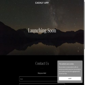 Скриншот главной страницы сайта cashly-app.com