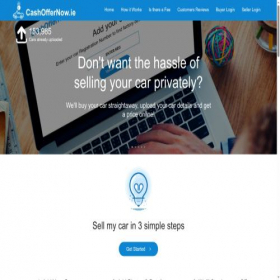 Скриншот главной страницы сайта cashoffernow.ie