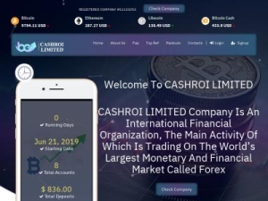 Скриншот главной страницы сайта cashroi.biz
