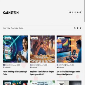 Скриншот главной страницы сайта cashstrim.com