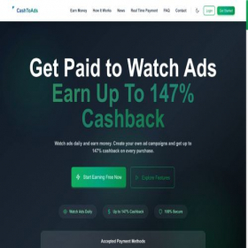 Скриншот главной страницы сайта cashtoads.com
