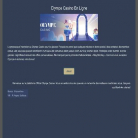 Скриншот главной страницы сайта casino-olympe-official.com