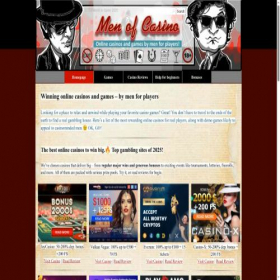 Скриншот главной страницы сайта casino.men