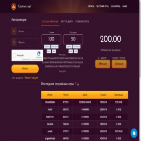 Скриншот главной страницы сайта casinocrypt.pro