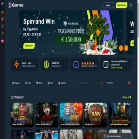 Скриншот главной страницы сайта casinogmway.com