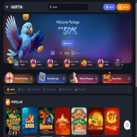 Скриншот главной страницы сайта casinomartin15.com