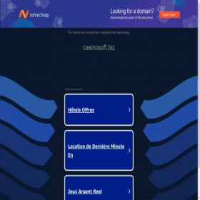 Скриншот главной страницы сайта casinosoft.biz