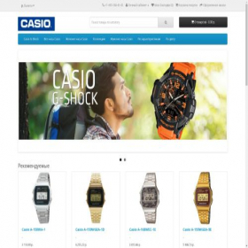 Скриншот главной страницы сайта casio-shops.ru