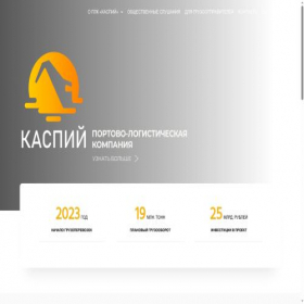Скриншот главной страницы сайта caspyplc.ru