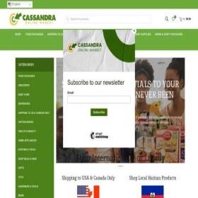 Скриншот главной страницы сайта cassandraonlinemarket.com