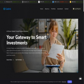 Скриншот главной страницы сайта castrofinance.com