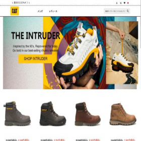 Скриншот главной страницы сайта catfootwear-jp.com