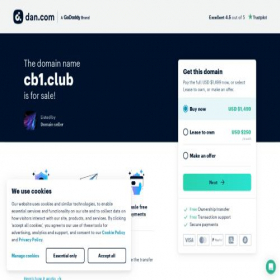 Скриншот главной страницы сайта cb1.club
