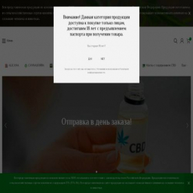 Скриншот главной страницы сайта cbdstudio.ru