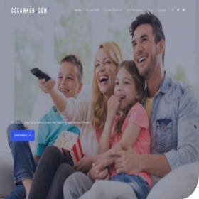 Скриншот главной страницы сайта cccamhub.com