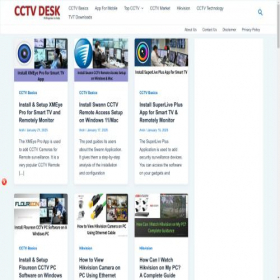 Скриншот главной страницы сайта cctvdesk.com