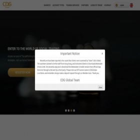 Скриншот главной страницы сайта cdgglobalfx.com