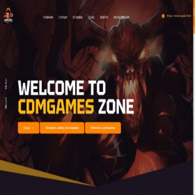 Скриншот главной страницы сайта cdmgames.com