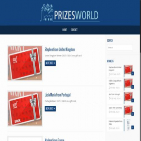 Скриншот главной страницы сайта ce.hurryupwinner.com