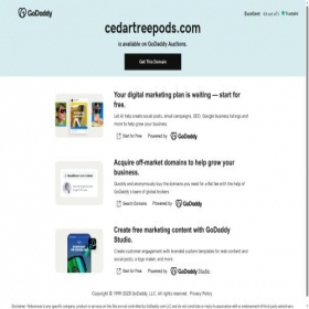 Скриншот главной страницы сайта cedartreepods.com