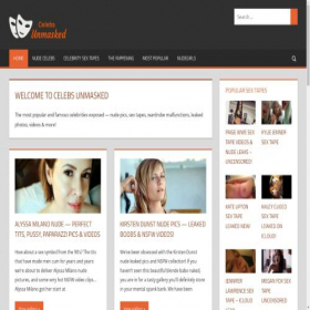 Скриншот главной страницы сайта celebsunmasked.com