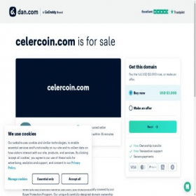 Скриншот главной страницы сайта celercoin.com